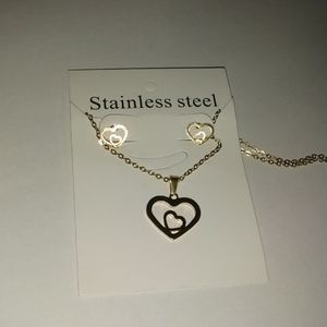 Heart in hear jewelery set